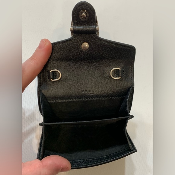 Gucci Dionysus Black Leather Card Case - Picture 5 of 11
